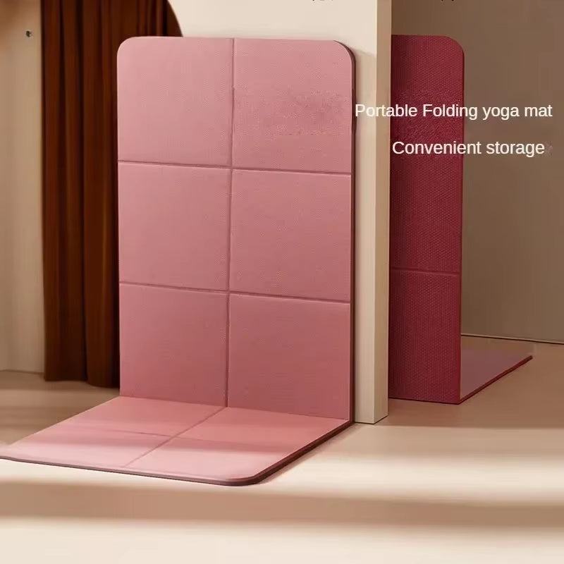 Aliexpress Collection Foldable Yoga Mat Eco Friendly TPE Folding Travel Fitness Exercise Mat Double Sided Non-Slip for Yoga